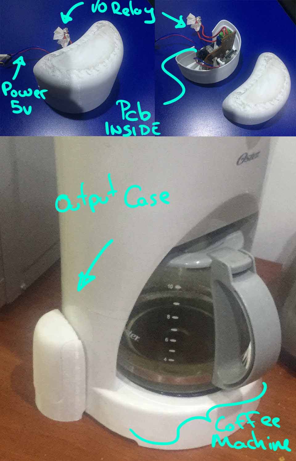 coffee maker's components